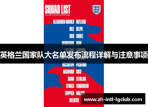 英格兰国家队大名单发布流程详解与注意事项